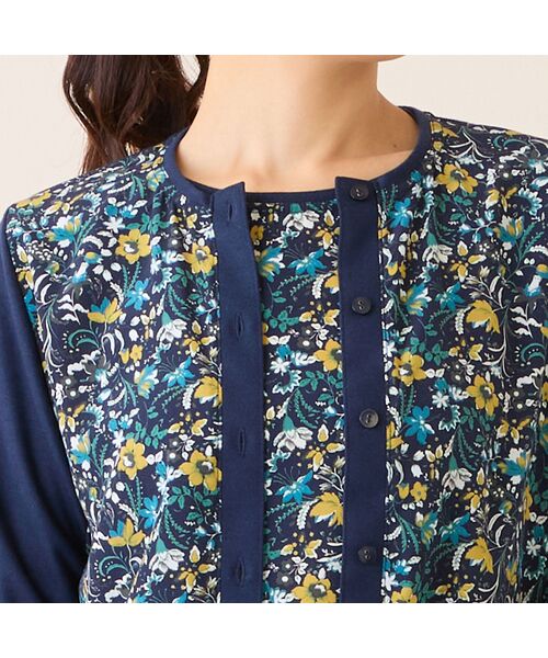 LOBJIE / ロブジェ カーディガン・ボレロ | 【洗える・アンサンブル可・日本製】ボタニカル柄カーディガン | 詳細9
