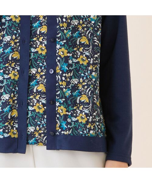 LOBJIE / ロブジェ カーディガン・ボレロ | 【洗える・アンサンブル可・日本製】ボタニカル柄カーディガン | 詳細10