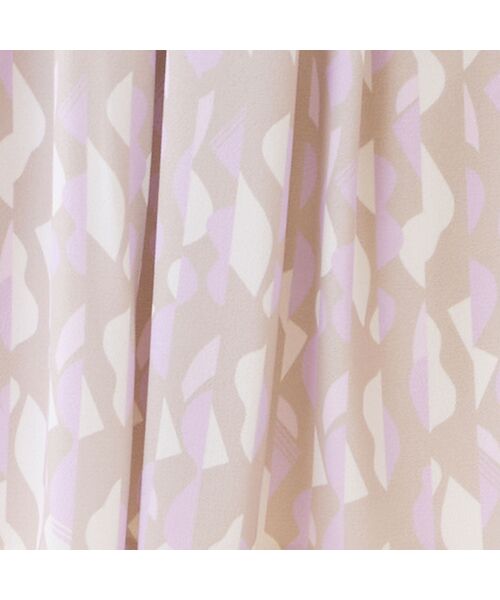 LOBJIE / ロブジェ ミニ・ひざ丈スカート | 【洗える・セットアップ可】幾何柄フレアスカート | 詳細4