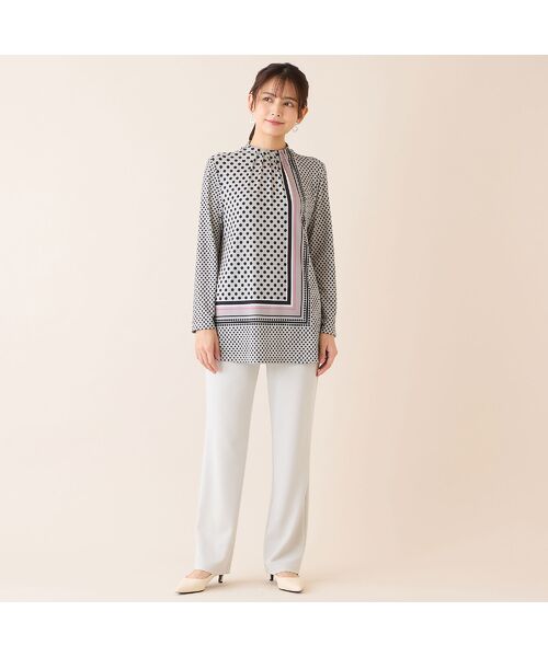 LOBJIE / ロブジェ カットソー | 【洗える・日本製】ドットパネル柄チュニック | 詳細5