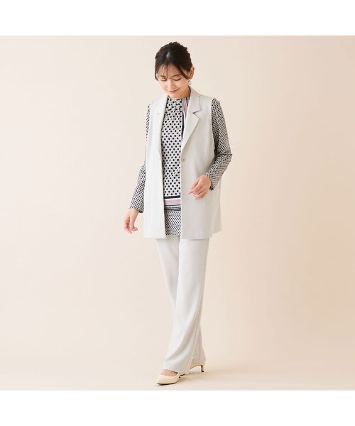 LOBJIE / ロブジェ カットソー | 【洗える・日本製】ドットパネル柄チュニック | 詳細9