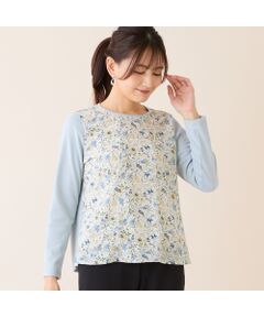 LOBJIE / ロブジェ カットソー | 【洗える・アンサンブル可・日本製】ボタニカル柄カットソー