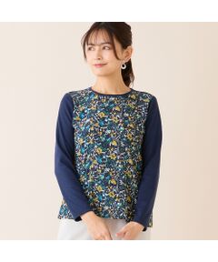 LOBJIE / ロブジェ カットソー | 【洗える・アンサンブル可・日本製】ボタニカル柄カットソー