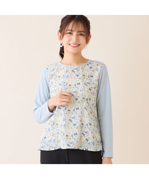 LOBJIE / ロブジェ カットソー | 【洗える・アンサンブル可・日本製】ボタニカル柄カットソー | 詳細2