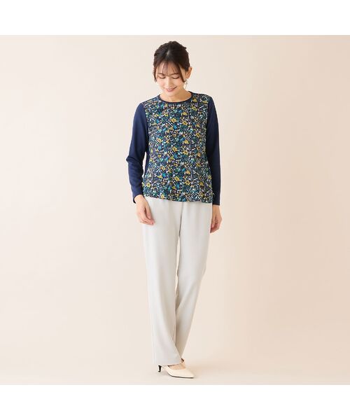 LOBJIE / ロブジェ カットソー | 【洗える・アンサンブル可・日本製】ボタニカル柄カットソー | 詳細12