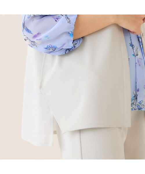 LOBJIE / ロブジェ ベスト | 【洗える・吸水速乾・セットアップ可】ストレッチツイルノーカラージレ | 詳細8