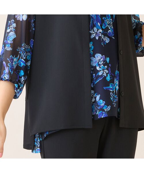 LOBJIE / ロブジェ ベスト | 【洗える・吸水速乾・セットアップ可】ストレッチツイルノーカラージレ | 詳細12