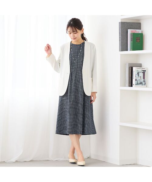 LOBJIE / ロブジェ ミニ丈・ひざ丈ワンピース | 【洗える・清涼快適素材】Breeze Coolワンピース | 詳細2