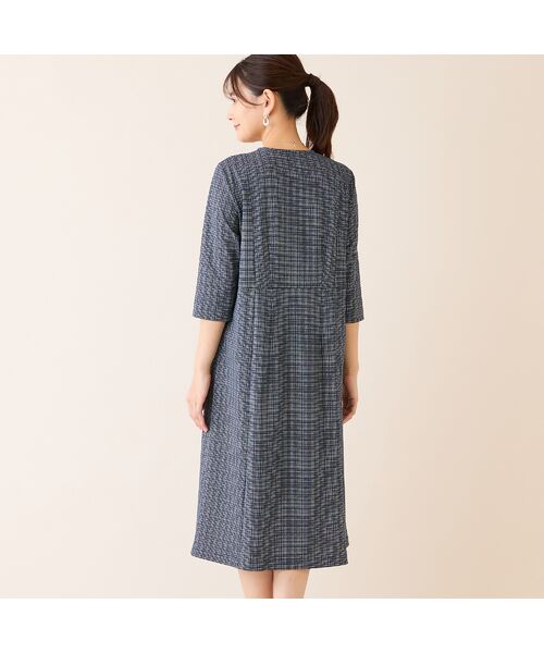 LOBJIE / ロブジェ ミニ丈・ひざ丈ワンピース | 【洗える・清涼快適素材】Breeze Coolワンピース | 詳細7