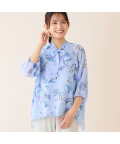 LOBJIE / ロブジェ シャツ・ブラウス | 【洗える】ボウタイフラワーブラウス