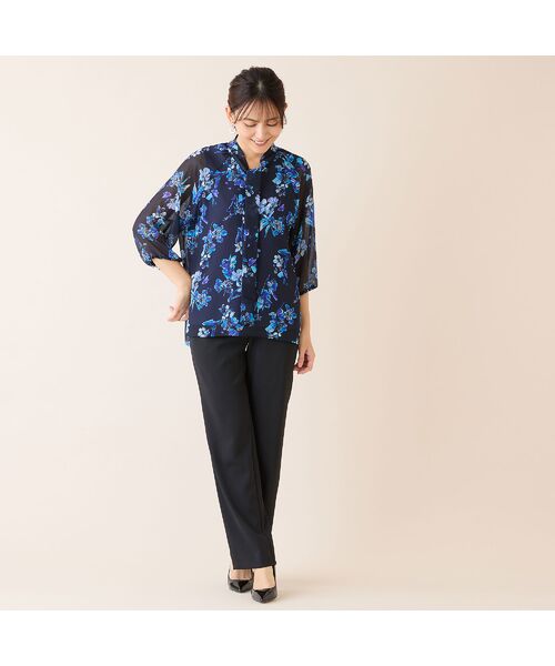 LOBJIE / ロブジェ シャツ・ブラウス | 【洗える】ボウタイフラワーブラウス | 詳細4