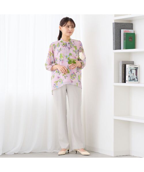 LOBJIE / ロブジェ シャツ・ブラウス | 【洗える】ボウタイフラワーブラウス | 詳細8