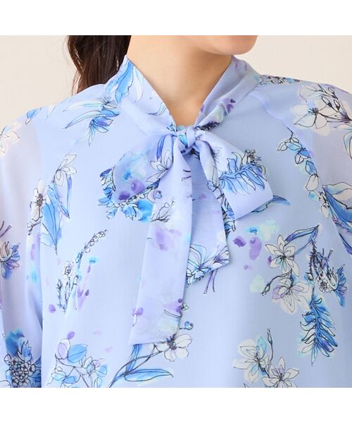 LOBJIE / ロブジェ シャツ・ブラウス | 【洗える】ボウタイフラワーブラウス | 詳細13