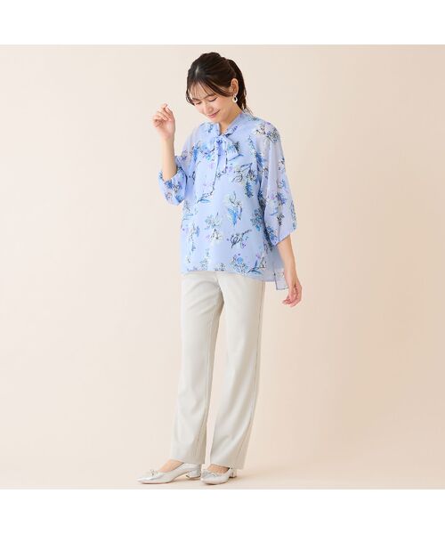 LOBJIE / ロブジェ シャツ・ブラウス | 【洗える】ボウタイフラワーブラウス | 詳細15