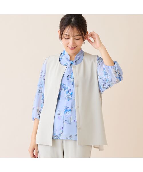 LOBJIE / ロブジェ シャツ・ブラウス | 【洗える】ボウタイフラワーブラウス | 詳細16