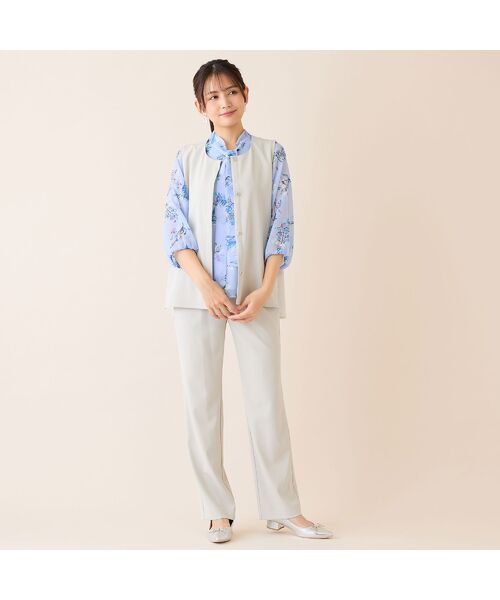 LOBJIE / ロブジェ その他パンツ | 【洗える・吸水速乾・セットアップ可】ストレッチツイルストレートパンツ | 詳細8