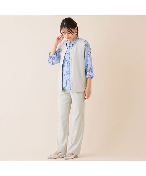 LOBJIE / ロブジェ その他パンツ | 【洗える・吸水速乾・セットアップ可】ストレッチツイルストレートパンツ | 詳細9