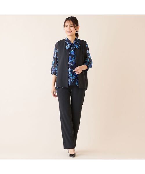 LOBJIE / ロブジェ その他パンツ | 【洗える・吸水速乾・セットアップ可】ストレッチツイルストレートパンツ | 詳細14