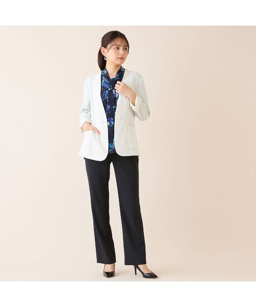 LOBJIE / ロブジェ その他パンツ | 【洗える・吸水速乾・セットアップ可】ストレッチツイルストレートパンツ | 詳細16