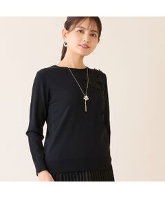 LOBJIE / ロブジェ ニット・セーター | フラワーレースつきセーター