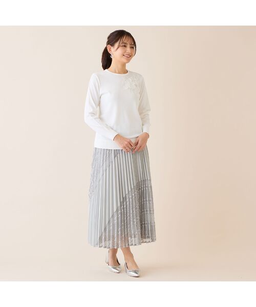 LOBJIE / ロブジェ ニット・セーター | フラワーレースつきセーター | 詳細6