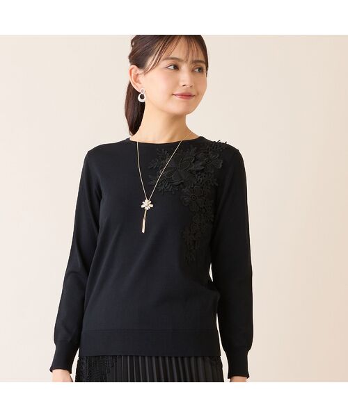 LOBJIE / ロブジェ ニット・セーター | フラワーレースつきセーター | 詳細11