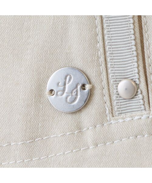 LOBJIE / ロブジェ ベスト | 【洗える】デニムライクペプラムベスト | 詳細3