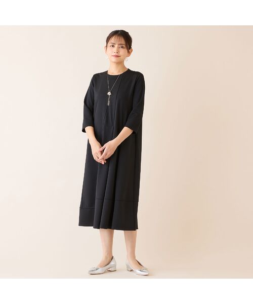 LOBJIE / ロブジェ ミニ丈・ひざ丈ワンピース | 【洗える】タックデザインワンピース | 詳細5