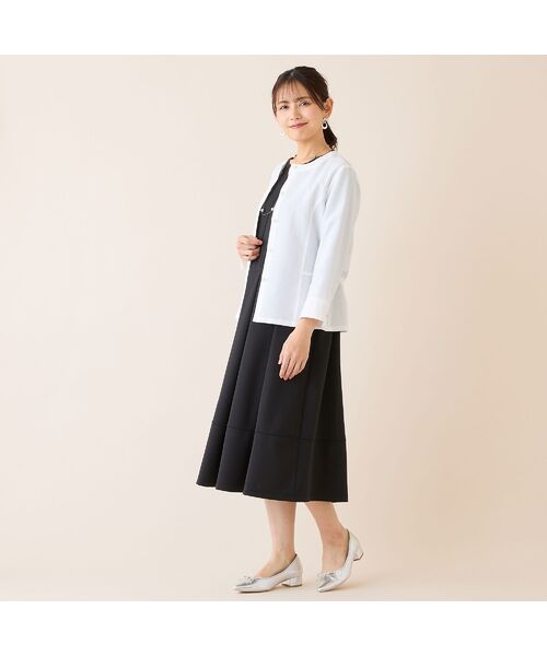 LOBJIE / ロブジェ ミニ丈・ひざ丈ワンピース | 【洗える】タックデザインワンピース | 詳細8