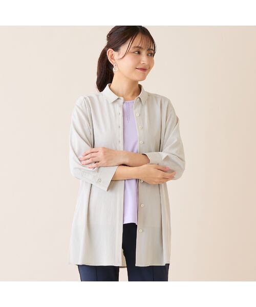 LOBJIE / ロブジェ シャツ・ブラウス | 【洗える・接触冷感】Soalonシャツ | 詳細1