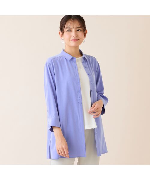 LOBJIE / ロブジェ シャツ・ブラウス | 【洗える・接触冷感】Soalonシャツ（ブルー）