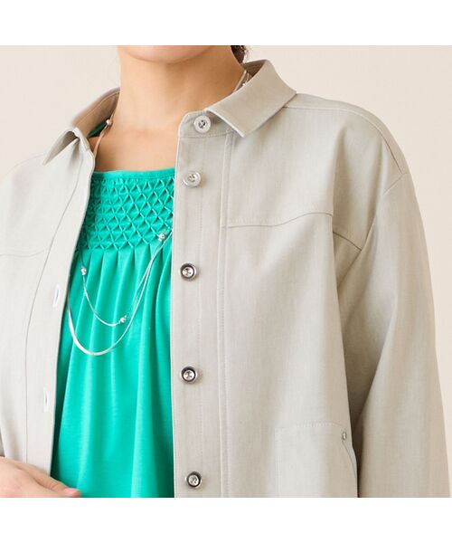 LOBJIE / ロブジェ Gジャン・デニムジャケット | 【洗える】デニムライクジャケット | 詳細2