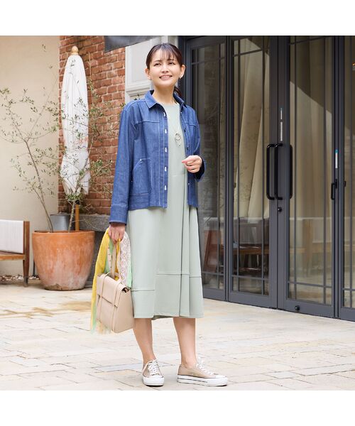 LOBJIE / ロブジェ Gジャン・デニムジャケット | 【洗える】デニムライクジャケット | 詳細8