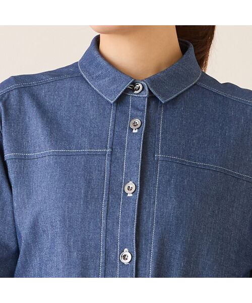 LOBJIE / ロブジェ Gジャン・デニムジャケット | 【洗える】デニムライクジャケット | 詳細11