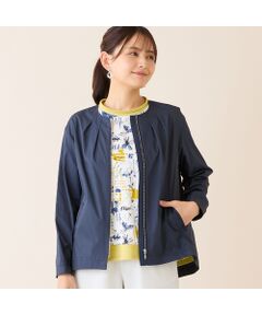 LOBJIE / ロブジェ ノーカラージャケット | 【花粉対策】ノーカラージャケット