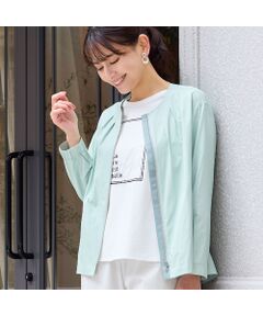 LOBJIE / ロブジェ ノーカラージャケット | 【花粉対策】ノーカラージャケット