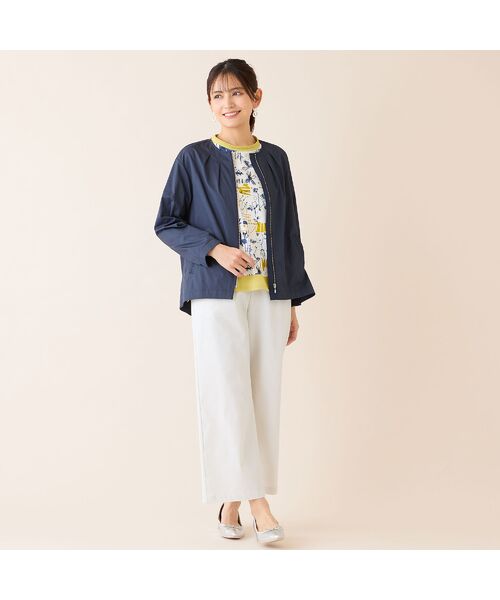 LOBJIE / ロブジェ ノーカラージャケット | 【花粉対策】ノーカラージャケット | 詳細5