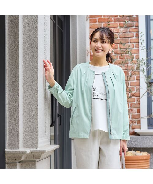 LOBJIE / ロブジェ ノーカラージャケット | 【花粉対策】ノーカラージャケット | 詳細8