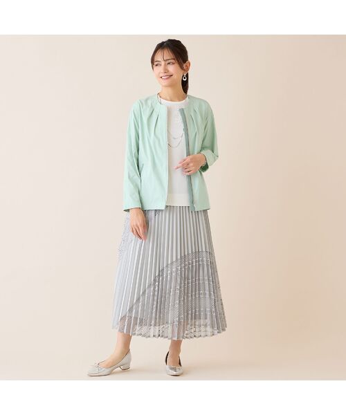 LOBJIE / ロブジェ ノーカラージャケット | 【花粉対策】ノーカラージャケット | 詳細13