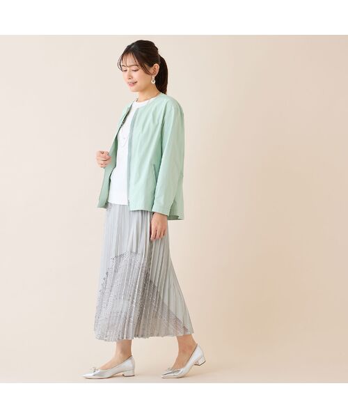 LOBJIE / ロブジェ ノーカラージャケット | 【花粉対策】ノーカラージャケット | 詳細14