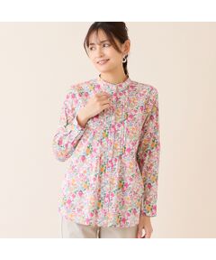 LOBJIE / ロブジェ シャツ・ブラウス | 【洗える・綿100%】小花柄綿ローンシャツ