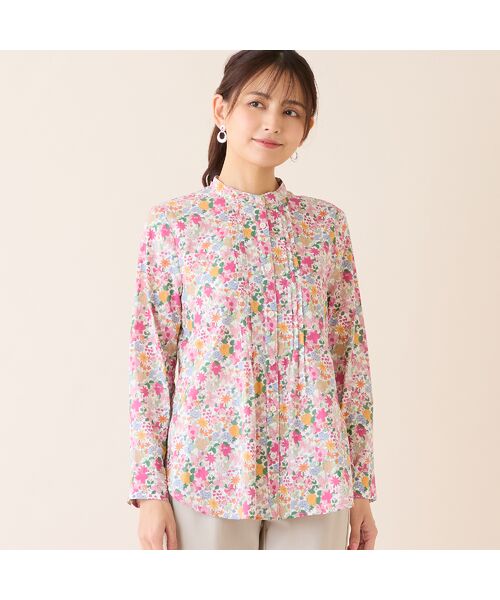 LOBJIE / ロブジェ シャツ・ブラウス | 【洗える・綿100%】小花柄綿ローンシャツ | 詳細2