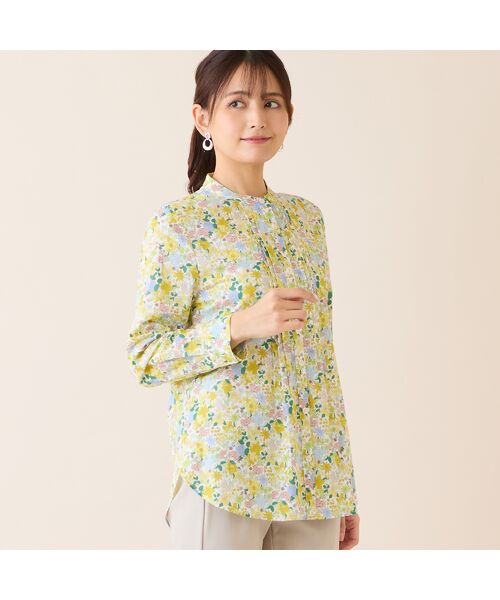 LOBJIE / ロブジェ シャツ・ブラウス | 【洗える・綿100%】小花柄綿ローンシャツ | 詳細6