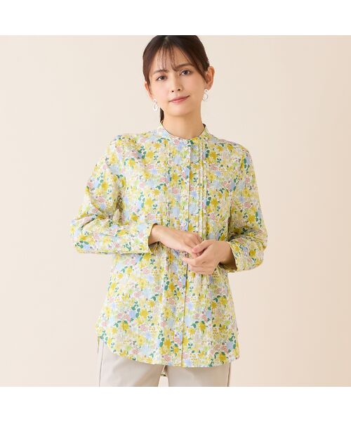 LOBJIE / ロブジェ シャツ・ブラウス | 【洗える・綿100%】小花柄綿ローンシャツ | 詳細7