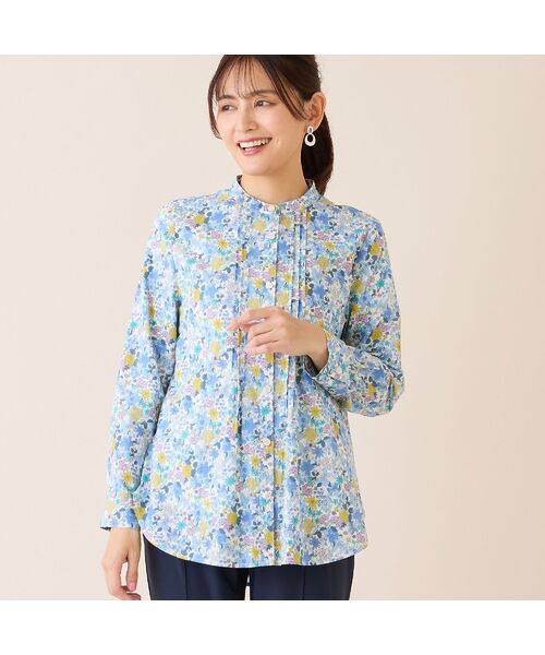 LOBJIE / ロブジェ シャツ・ブラウス | 【洗える・綿100%】小花柄綿ローンシャツ | 詳細11