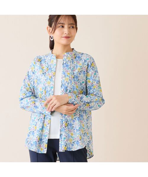 LOBJIE / ロブジェ シャツ・ブラウス | 【洗える・綿100%】小花柄綿ローンシャツ | 詳細13