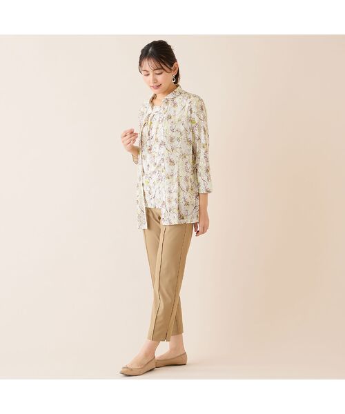 LOBJIE / ロブジェ シャツ・ブラウス | 【洗える・アンサンブル可】花柄チュールシャツ | 詳細4