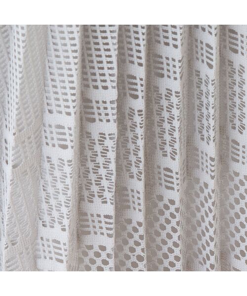 LOBJIE / ロブジェ ミニ・ひざ丈スカート | レースミックスプリーツスカート | 詳細5