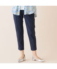 LOBJIE / ロブジェ ショート・ハーフ・半端丈パンツ | 【洗える・接触冷感・S～LLサイズ】フロントピンタック　クロップドパンツ