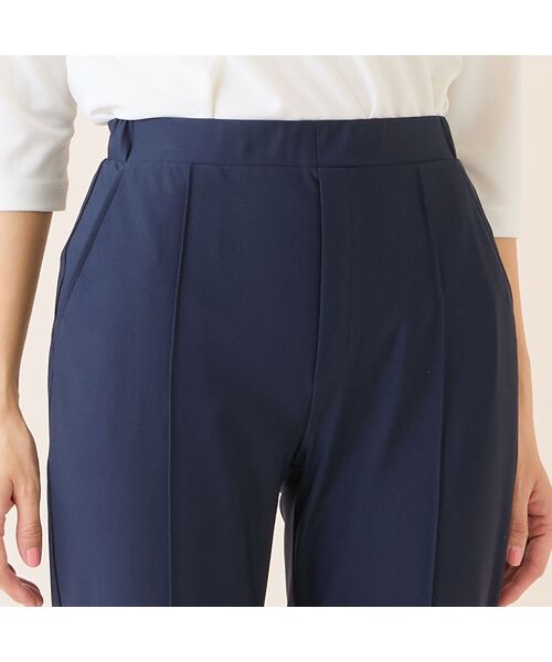 LOBJIE / ロブジェ ショート・ハーフ・半端丈パンツ | 【洗える・接触冷感・S～LLサイズ】フロントピンタック　クロップドパンツ | 詳細11